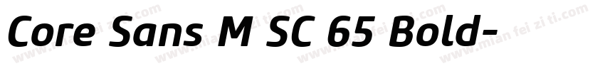 Core Sans M SC 65 Bold字体转换